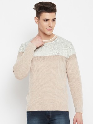 DUKE Printed Round Neck Casual Men Multicolor Sweater