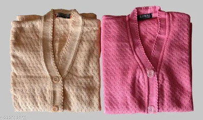 SHRIGANESH ENTERPRISES Solid V Neck Casual Women Brown Sweater