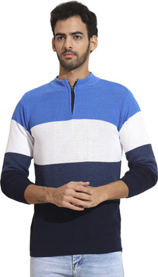 Trendy World Colorblock Round Neck Casual Men Multicolor Sweater