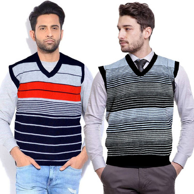 Shunit creation Solid V Neck Casual Men Multicolor Sweater