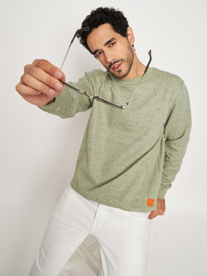 Club York Full Sleeve Solid Men Sweatshirt