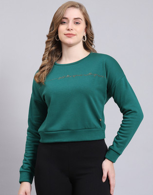 MONTE CARLO Full Sleeve Solid Women Sweatshirt