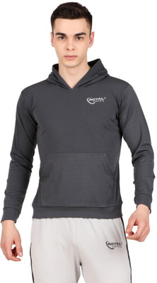 Royal spin Full Sleeve Solid Men Sweatshirt