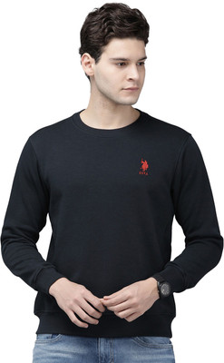 U.S. POLO ASSN. Full Sleeve Solid Men Sweatshirt