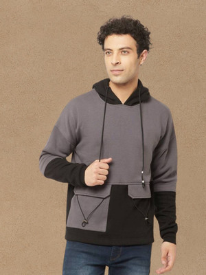 HouseOfCommon Full Sleeve Color Block Men Sweatshirt