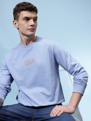 Glitchez Full Sleeve Embroidered Men Sweatshirt