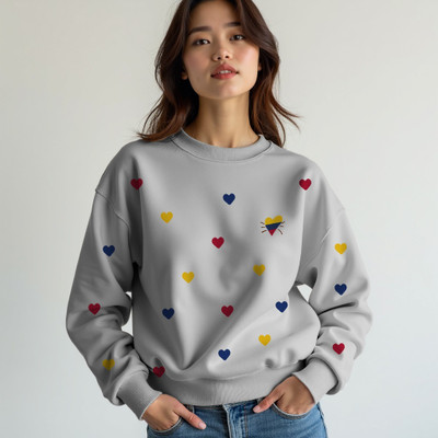 INFIRAX Full Sleeve Printed Women Sweatshirt
