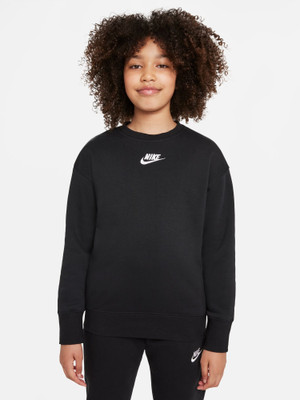 NIKE Full Sleeve Solid Boys & Girls Sweatshirt