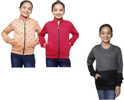 KAVYA Full Sleeve Printed Girls Sweatshirt