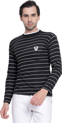 Marc Laurent Full Sleeve Striped Men Sweatshirt