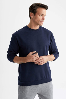 Lasmo Full Sleeve Solid Men Sweatshirt