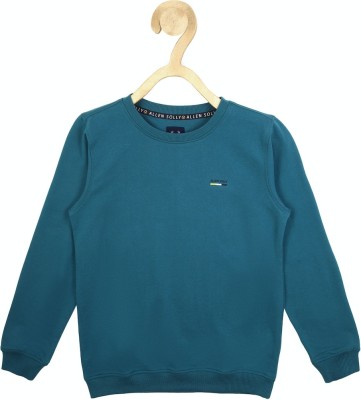 Allen Solly Full Sleeve Solid Boys Sweatshirt