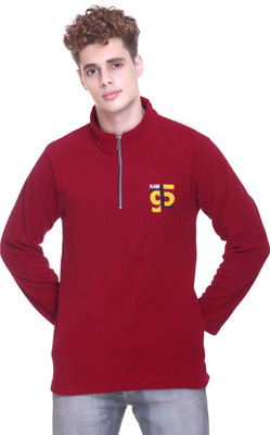 First Sleep Full Sleeve Solid Men Sweatshirt