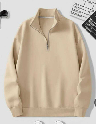 SAURYASPRIME Full Sleeve Solid Men & Women Reversible Sweatshirt