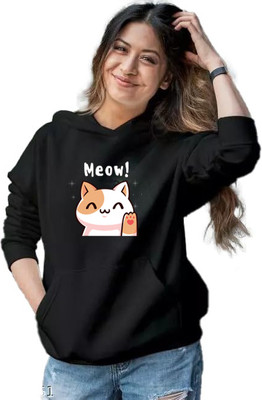 Wellvery Full Sleeve Graphic Print, Printed Women Sweatshirt