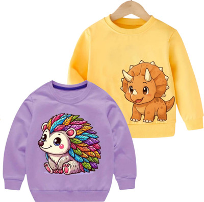 Dollyapparels Trend Full Sleeve Graphic Print Boys & Girls Sweatshirt