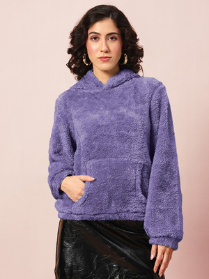 THE DRY STATE Full Sleeve Self Design Women Sweatshirt