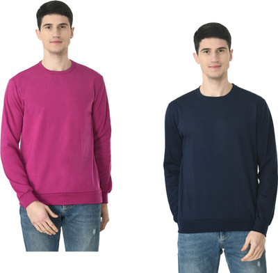 Inndistar Trend Full Sleeve Solid Men Sweatshirt