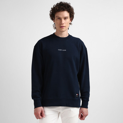 TOMMY HILFIGER Full Sleeve Solid Men Sweatshirt