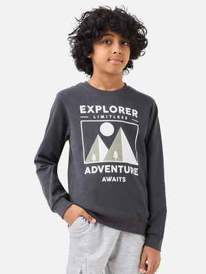 JUNIORS by Babyshop Full Sleeve Printed Boys Sweatshirt