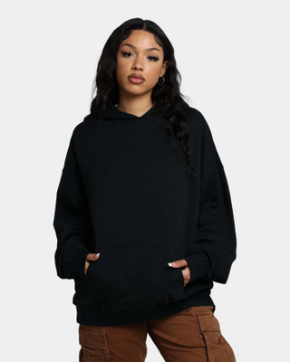 PickPok Full Sleeve Solid Women Sweatshirt