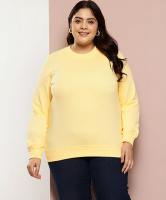 Sztori Full Sleeve Solid Women Sweatshirt