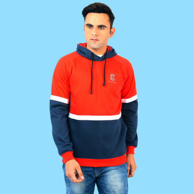 WEATHER CHANGER Full Sleeve Color Block Men Sweatshirt