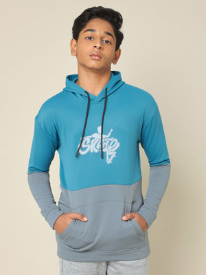 TECHNOSPORT Full Sleeve Color Block Boys Sweatshirt