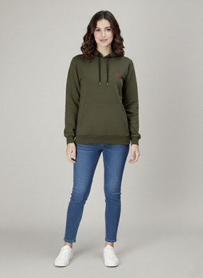 METRONAUT Women Solid Full Sleeve Hooded Sweatshirt for Casual Wear / Winter Full Sleeve Solid Women Sweatshirt