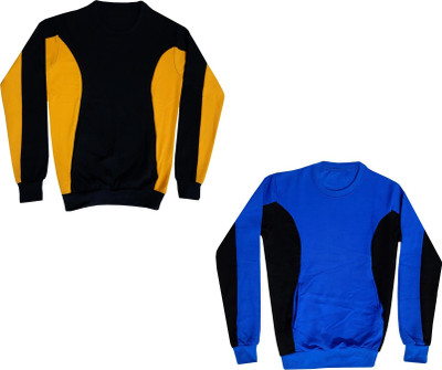 AE Trends Full Sleeve Color Block Boys & Girls Sweatshirt