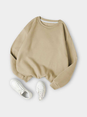 FAISALGARMENT Full Sleeve Solid Women Sweatshirt