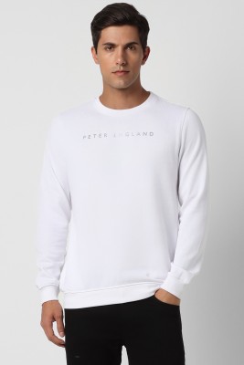 PETER ENGLAND Full Sleeve Solid Men Sweatshirt