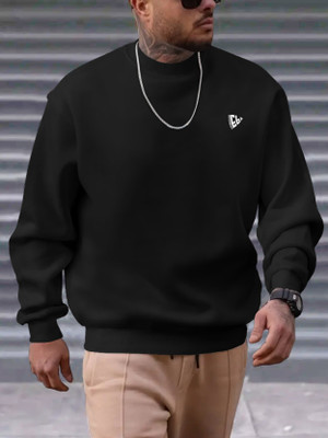 EyeBogler Full Sleeve Solid Men Sweatshirt