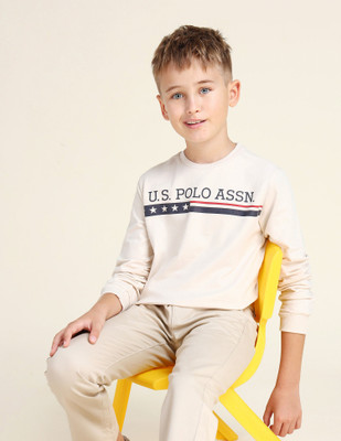 U.S. POLO ASSN. Full Sleeve Graphic Print Boys Sweatshirt