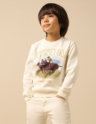 U.S. POLO ASSN. Full Sleeve Graphic Print Boys Sweatshirt
