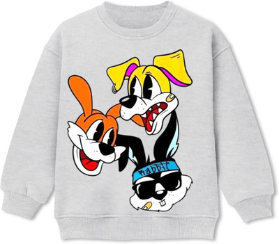 Lavi-Tavi Full Sleeve Graphic Print, Animal Print Boys Sweatshirt