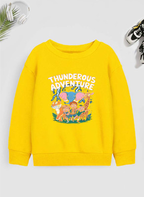 JONIMONI Full Sleeve Printed Girls Reversible Sweatshirt