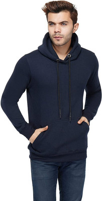 Adam White Full Sleeve Solid Men Sweatshirt