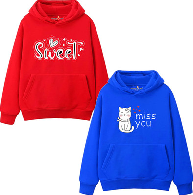 Naughty Little Full Sleeve Printed Baby Girls Sweatshirt