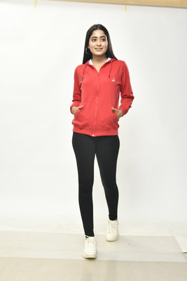 Alivee Full Sleeve Solid Women Sweatshirt