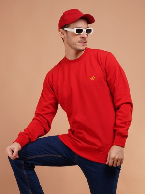 AAITHAN Full Sleeve Solid Men Reversible Sweatshirt