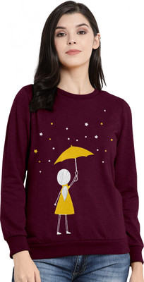RVP Full Sleeve Printed Women Sweatshirt