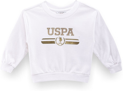 U.S. POLO ASSN. Full Sleeve Printed Girls Sweatshirt