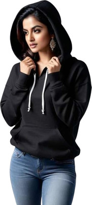 Pwexz Full Sleeve Solid Women Sweatshirt