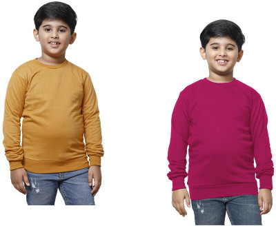 Indistar Full Sleeve Solid Boys Sweatshirt