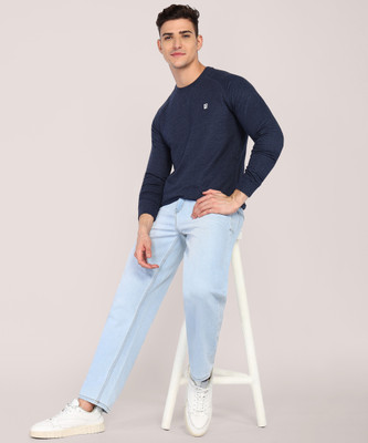 Billion Full Sleeve Self Design Men Sweatshirt