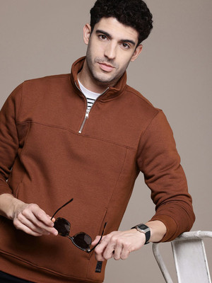 French Connection Full Sleeve Solid Men Sweatshirt