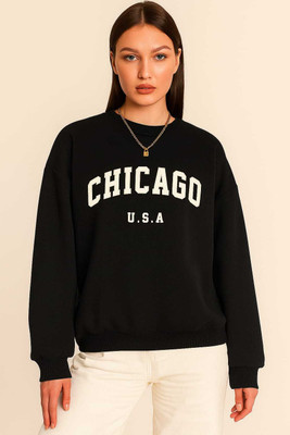 Stylezone Full Sleeve Printed Women Sweatshirt
