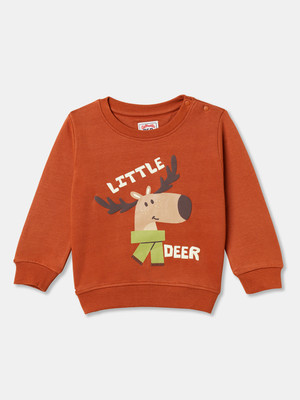 R&B Full Sleeve Graphic Print Baby Boys Sweatshirt