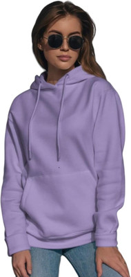 Pwexz Full Sleeve Solid, Printed Women Sweatshirt